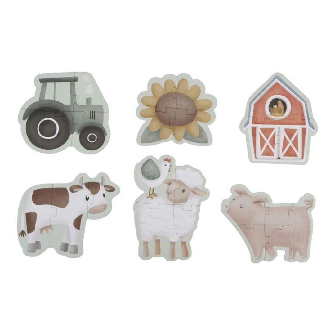 LITTLE DUTCH PUZZLE 6 EN 1 GRANJA